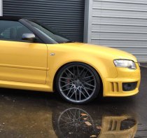 NEW 19 INCH VEEMANN V-FS34 ALLOY WHEELS IN GRAPHITE SMOKE MACHINED WITH DEEPER CONCAVE 9.5" REAR OPTION 5x112