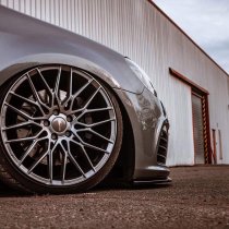 NEW 19 INCH VEEMANN V-FS34 ALLOY WHEELS IN GRAPHITE SMOKE MACHINED WITH DEEPER CONCAVE 9.5" REAR OPTION 5x112