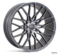 NEW 18 INCH VEEMANN V-FS34 ALLOY WHEELS IN GRAPHITE SMOKE MACHINED WITH DEEPER CONCAVE 9J REAR OPTION 5x112
