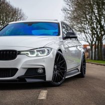 NEW 18 INCH VEEMANN V-FS34 ALLOY WHEELS IN GLOSS BLACK WITH DEEPER CONCAVE 9J REAR OPTION 5x112