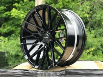 NEW 18 INCH VEEMANN V-FS34 ALLOY WHEELS IN GLOSS BLACK WITH DEEPER CONCAVE 9J REAR OPTION 5x112