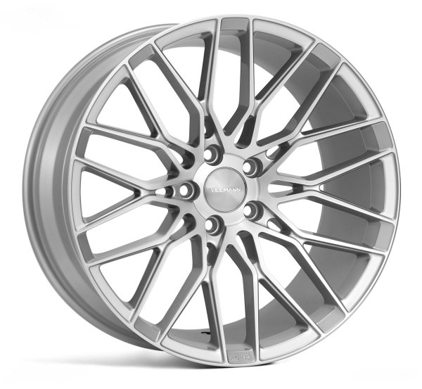 NEW 18 INCH VEEMANN V-FS34 ALLOY WHEELS IN SILVER MACHINED WITH DEEPER CONCAVE 9J REAR OPTION 5x120