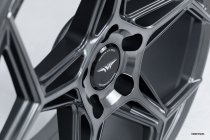 NEW 18 INCH VEEMANN V-FS40 ALLOY WHEELS IN GRAPHITE SMOKE MACHINED, DEEPER CONCAVE 9" ALL ROUND 5x112
