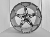 NEW 20" VEEMANN V-FS40 ALLOY WHEELS IN SILVER POL WITH WIDER 10" REARS