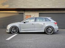 NEW 18 INCH VEEMANN V-FS44 ALLOY WHEELS IN GRAPHITE SMOKE MACHINED WITH DEEPER CONCAVE 9" REAR OPTION 5x112