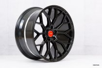 NEW 18 INCH VEEMANN V-FS66 ALLOY WHEELS IN GLOSS BLACK WITH DEEPER CONCAVE 9" REAR OPTION 5x120