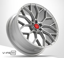NEW 18 INCH VEEMANN V-FS66 ALLOY WHEELS IN SILVER MACHINED WITH DEEPER CONCAVE 9" REAR OPTION 5x120
