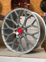 NEW 18 INCH VEEMANN V-FS66 ALLOY WHEELS IN SILVER MACHINED WITH DEEPER CONCAVE 9" REAR OPTION 5x120