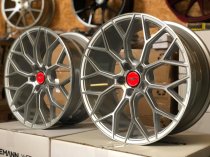 NEW 18 INCH VEEMANN V-FS66 ALLOY WHEELS IN SILVER MACHINED WITH DEEPER CONCAVE 9" REAR OPTION 5x120