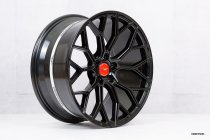 NEW 19" VEEMANN V-FS66 ALLOY WHEELS IN GLOSS BLACK WITH DEEPER CONCAVE 9.5" REARS