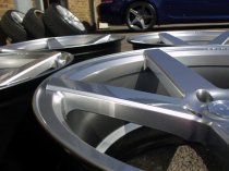 NEW 19 INCH ISPIRI ISR5 ALLOY WHEELS IN HYPER SILVER WITH DEEP CONCAVE 9.5" ALL ROUND 5x120