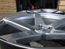 NEW 19 INCH ISPIRI ISR5 ALLOY WHEELS IN HYPER SILVER WITH DEEP CONCAVE 9.5" ALL ROUND 5x120