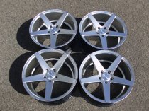 NEW 19 INCH ISPIRI ISR5 ALLOY WHEELS IN HYPER SILVER WITH DEEP CONCAVE 9.5" ALL ROUND 5x120