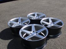 NEW 19 INCH ISPIRI ISR5 ALLOY WHEELS IN HYPER SILVER WITH DEEP CONCAVE 9.5" ALL ROUND 5x120
