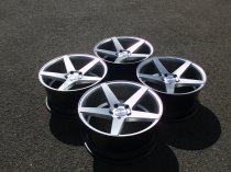NEW 19 INCH ISPIRI ISR5 ALLOY WHEELS IN HYPER SILVER WITH DEEP CONCAVE 9.5" ALL ROUND 5x120