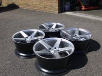 NEW 19 INCH ISPIRI ISR5 ALLOY WHEELS IN HYPER SILVER WITH DEEP CONCAVE 9.5" ALL ROUND 5x120