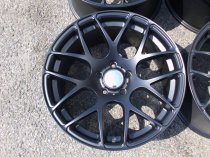 NEW 18" ISPIRI ISR1 CROSS SPOKE ALLOY WHEELS IN MATT BLACK WITH DEEP CONCAVE 9.5" ET45 ALL ROUND