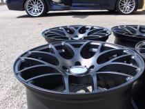 NEW 18 INCH ISPIRI ISR1 ALLOY WHEELS IN MATT BLACK WITH DEEP CONCAVE 9.5" ET45 ALL ROUND 5x112