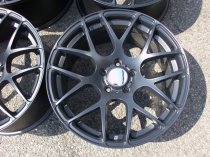 NEW 18 INCH ISPIRI ISR1 ALLOY WHEELS IN MATT BLACK WITH DEEP CONCAVE 9.5" ET45 ALL ROUND 5x112