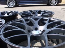 NEW 18" ISPIRI ISR1 CROSS SPOKE ALLOY WHEELS IN MATT BLACK WITH DEEP CONCAVE 9.5" ET45 ALL ROUND