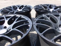 NEW 18 INCH ISPIRI ISR1 ALLOY WHEELS IN MATT BLACK WITH DEEP CONCAVE 9.5" ET45 ALL ROUND 5x112