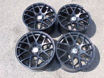 NEW 18 INCH ISPIRI ISR1 ALLOY WHEELS IN MATT BLACK WITH DEEP CONCAVE 9.5" ET45 ALL ROUND 5x112