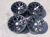 NEW 18" ISPIRI ISR1 CROSS SPOKE ALLOY WHEELS IN MATT BLACK WITH DEEP CONCAVE 9.5" ET45 ALL ROUND