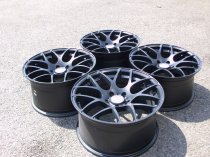 NEW 18 INCH ISPIRI ISR1 ALLOY WHEELS IN MATT BLACK WITH DEEP CONCAVE 9.5" ET45 ALL ROUND 5x112