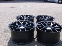 NEW 18" ISPIRI ISR1 CROSS SPOKE ALLOY WHEELS IN MATT BLACK WITH DEEP CONCAVE 9.5" ET45 ALL ROUND