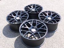 NEW 18 INCH ISPIRI ISR1 ALLOY WHEELS IN MATT BLACK WITH DEEP CONCAVE 9.5" ET45 ALL ROUND 5x112