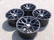 NEW 18" ISPIRI ISR1 CROSS SPOKE ALLOY WHEELS IN MATT BLACK WITH DEEP CONCAVE 9.5" ET45 ALL ROUND