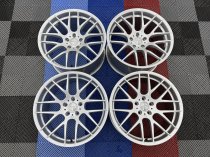 NEW 20 INCH VEEMANN VC359 M359 Y SPOKE ALLOY WHEELS IN QUARTZ SILVER DEEPER CONCAVE 10.5" REAR 5x120