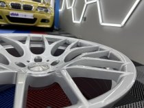 NEW 20 INCH VEEMANN VC359 M359 Y SPOKE ALLOY WHEELS IN QUARTZ SILVER DEEPER CONCAVE 10.5" REAR 5x120