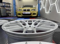 NEW 20 INCH VEEMANN VC359 M359 Y SPOKE ALLOY WHEELS IN QUARTZ SILVER DEEPER CONCAVE 10.5" REAR 5x120