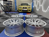 NEW 20 INCH VEEMANN VC359 M359 Y SPOKE ALLOY WHEELS IN QUARTZ SILVER DEEPER CONCAVE 10.5" REAR 5x120