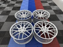 NEW 20 INCH VEEMANN VC359 M359 Y SPOKE ALLOY WHEELS IN QUARTZ SILVER DEEPER CONCAVE 10.5" REAR 5x120