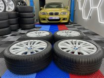 USED 19" GENUINE BMW STYLE 332 F10/11 ALLOY WHEELS,FULLY REFURBED INC RUNFLAT TYRES