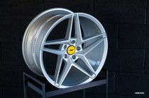 NEW 19 INCH VEEMANN V-FS46 ALLOY WHEELS IN SILVER MACHINED WITH DEEPER CONCAVE 9.5" REAR OPTION 5x120