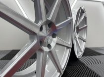 NEW 20 INCH ISPIRI ISR8 ALLOY WHEELS IN PURE SILVER BRUSHED WITH DEEPER CONCAVE 10.5" REARS 5x120