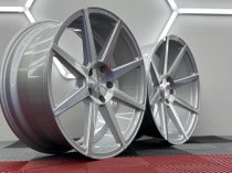 NEW 20 INCH ISPIRI ISR8 ALLOY WHEELS IN PURE SILVER BRUSHED WITH DEEPER CONCAVE 10.5" REARS 5x120