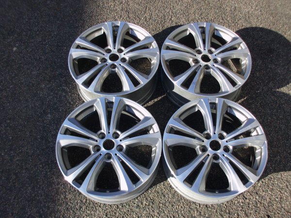 USED 18" GENUINE BMW STYLE 568 5 TWIN SPOKE ALLOY WHEELS, GC INC GUNMETAL WITH POLISHED FACE