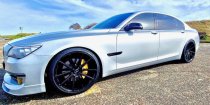 NEW 21 INCH VEEMANN V-FS4 ALLOY WHEELS IN GLOSS BLACK WITH DEEPER CONCAVE 10.5" REAR 5x120