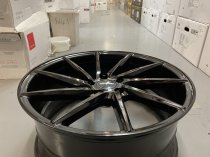 NEW 19" VEEMANN V-FS10 DIRECTIONAL CONCAVE ALLOY WHEELS IN GLOSS BLACK, WIDER 9.5" REARS