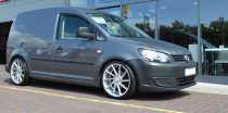 NEW 18 INCH VEEMANN V-FS10 DIRECTIONAL ALLOY WHEELS IN SILVER MACHINED WITH DEEPER CONCAVE 9" REAR 5x112
