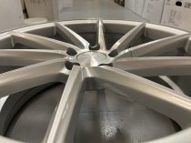 NEW 18 INCH VEEMANN V-FS10 DIRECTIONAL ALLOY WHEELS IN SILVER MACHINED WITH DEEPER CONCAVE 9" REAR 5x112