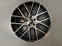 NEW 18" ZITO 935 CSL GTS ALLOY WHEELS IN GLOSS BLACK WITH POLISHED FACE,DEEP CONCAVE 9.5" ALL ROUND