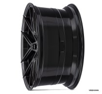 NEW 19" VEEMANN V-FS39 ALLOY WHEELS IN GLOSS BLACK WIDER 9.5" REAR