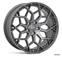 NEW 19" VEEMANN V-FS42 ALLOY WHEELS IN GRAPHITE SMOKE WITH POLISHED FACE AND DEEPER CONCAVE 9.5" REARS