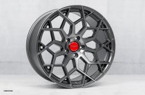 NEW 19 INCH VEEMANN V-FS42 ALLOY WHEELS IN GRAPHITE SMOKE MACHINED WITH DEEPER CONCAVE 9.5" REAR OPTION 5x120