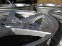 NEW 20 INCH ISPIRI ISR5 ALLOY WHEELS IN QUARTZ SILVER WITH DEEPER CONCAVE 10" REAR 5x120